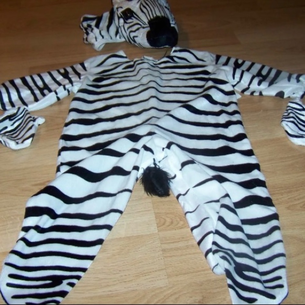 Baby Infant Size 18-24 Months Underwraps Zebra Horse Halloween Costume EUC